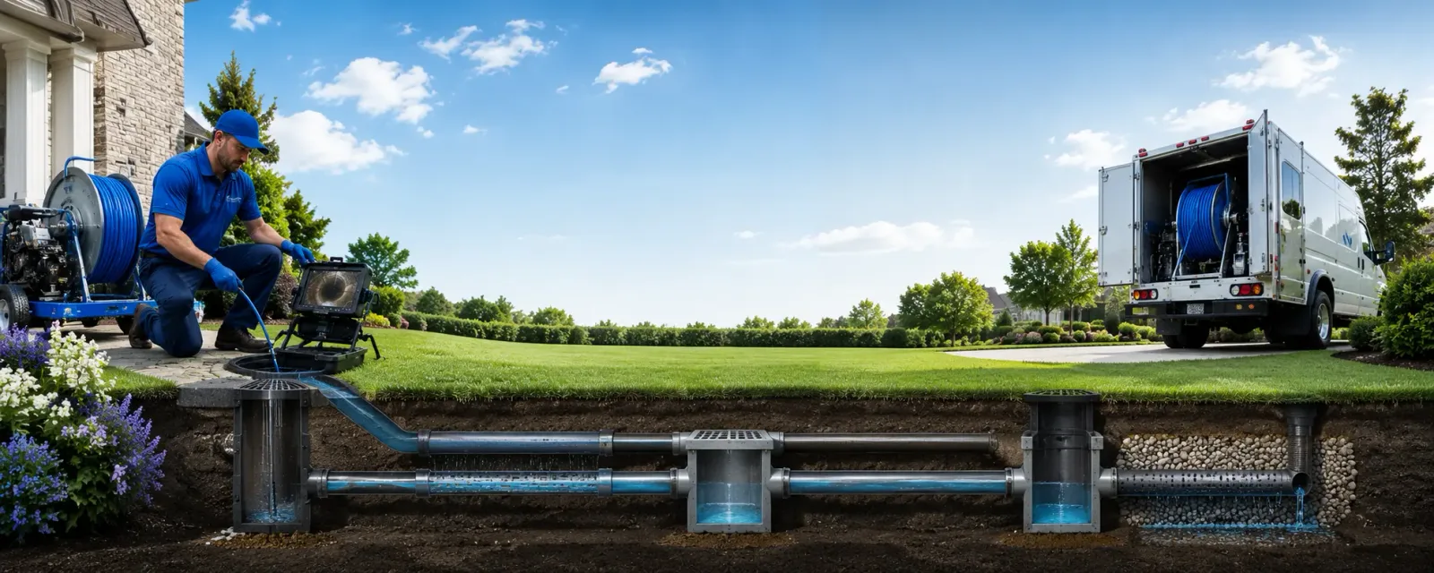 Outdoor drain cleaning information for Elburn, IL